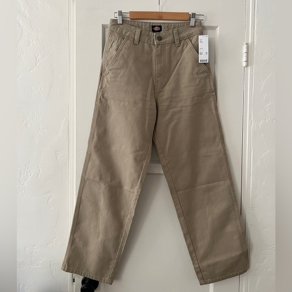 NWT Dickies Women’s Canvas Carpenter Pant 04 Stonewashed Desert Sand workwear - Picture 7 of 12